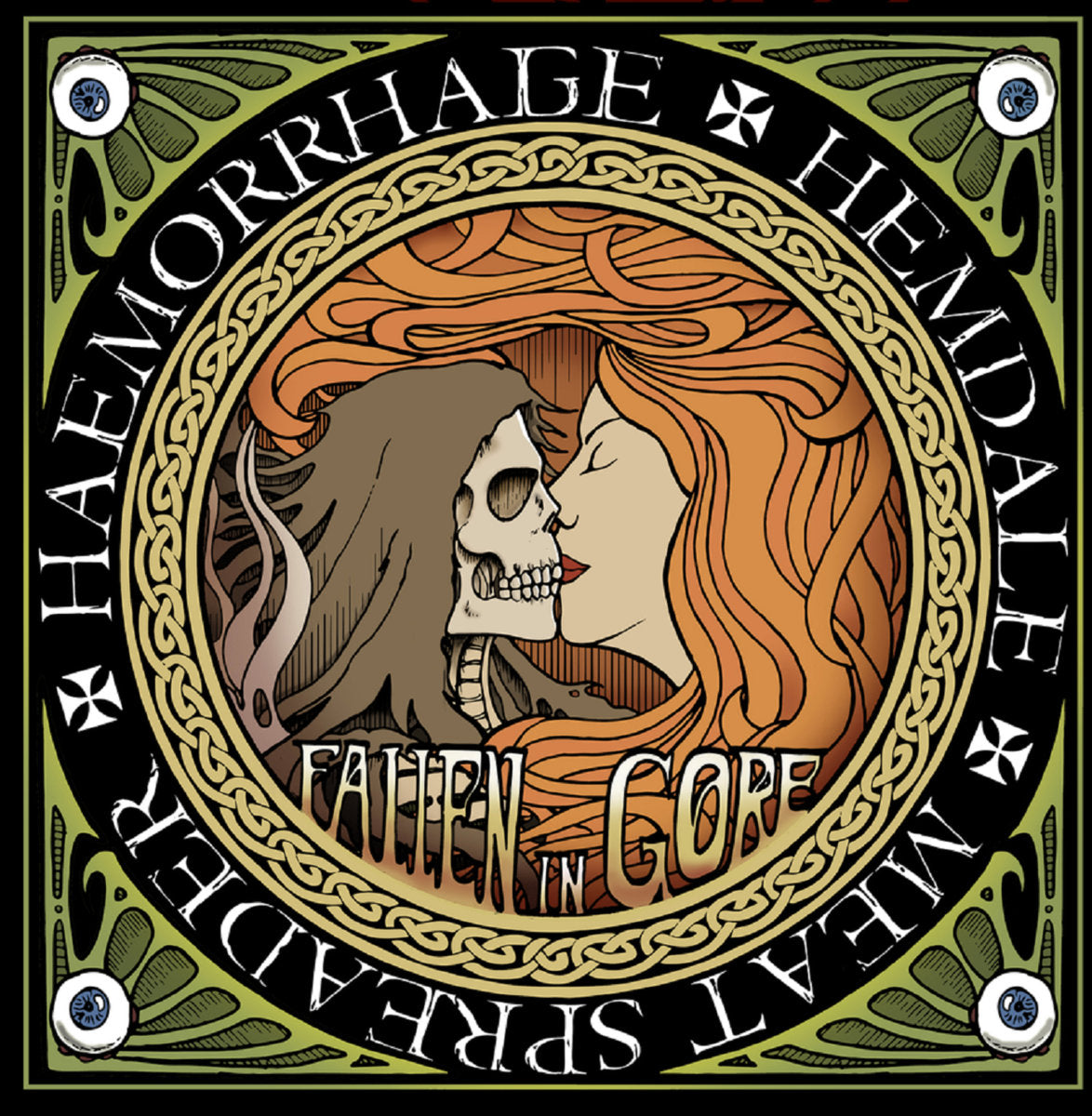 Haemorrhage / Hemdale / Meat Spreader ‎– Fallen In Gore (LP 12" Red)